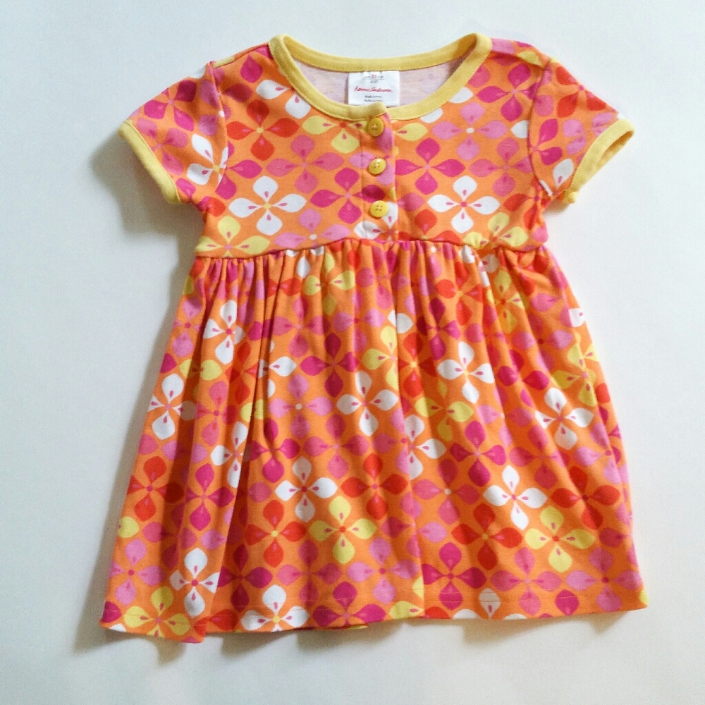 Hanna Andersson Floral Play Dress Sz 80 cm (2T)